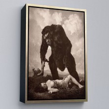 Çerçeveli William Mortensen Lamour 1934, Amerikan Grotesk Tuval Kanvas TABLO-5283