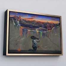 Çerçeveli Sürreal Renkler Senfonisi TABLOSU-6640