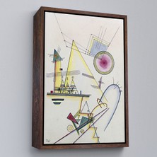 Çerçeveli Wassily Kandinsky - Hassas Ruh TABLOSU-7499