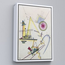 Çerçeveli Wassily Kandinsky - Hassas Ruh TABLOSU-7499