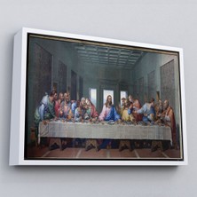 Çerçeveli Da Vinci'nin Son Akşam Yemeği Kanvas TABLO-5184