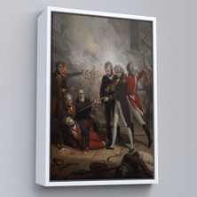 Çerçeveli San Nicolas'ın St Vincent'ta Teslim Olması Reprodüksiyon TABLOSU-6277