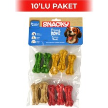 5 cm Press Kemik, 10'lu Paket, Sağlıklı ve Lezzetli Köpek Ödülü