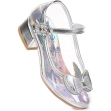  Unicorn Kız Çocuk Topuklu Abiye Şeffaf Ayakkabı