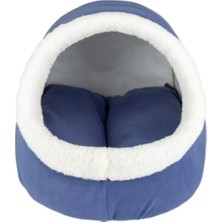 Mavi Uzun Evcil Hayvan Yatağı, Konforlu ve Şık Uyku Alanı