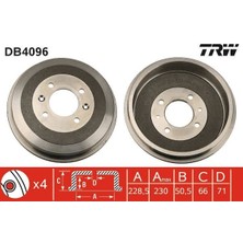 Trw DB4096 - Arka Kampana P306-P406 Abs Li-Partner-Berlıngo 96