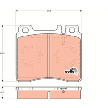 Trw GDB113 - Fren Balatası On Mercedes S-Class W140 91 98