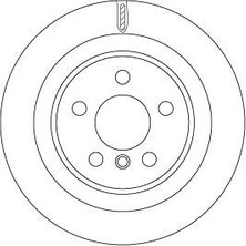 Trw DF6755 - Fren Dıskı Arka Bmw F39 F40 F48 F44 F45 F46 Mını F54 F60