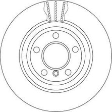 Trw DF6617S - Fren Dıskı Arka Bmw F10 F11 Yuksek Karbonlu Cıft Parcalı