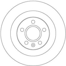 Trw DF6970 - Arka Fren Diski Volvo XC40 536 2017 2021 Cap 302×5 Bıjon 16 Inç