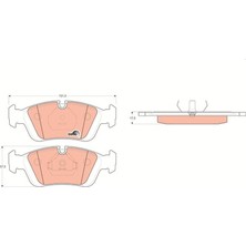 Trw GDB1100 - Fren Balatası On Bmw E46 E36 91 05