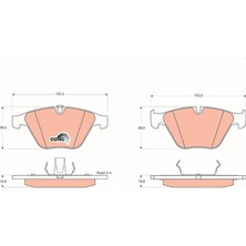 Trw GDB1498 - Fren Balatası On Bmw E60 E65 E90 E92 E93 E84