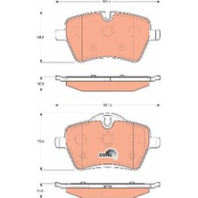 Trw GDB1712 - Ön Balata Mini Cooper S R50 R5 02 06 R52 04-07 R56 06 10 R57 10 R59 12 R58 R60 R61
