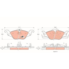 Trw GDB1351 - Ön Fren Balatası Astra G 1.2-1.4-1.6-1.7d-1.8-2.0d 98-05 Zafıra 1.8-2.0d 16V 98-05