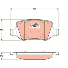 Trw GDB1481 - Fren Balatası Arka Mercedes W168 W169 W245 W414