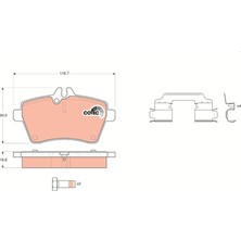 Trw GDB1630 - Fren Balatası On Mercedes W169 W245