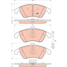 Trw GDB1737 - Fren Balatası On Mercedes W204 S204 C204 C218 W212 C207