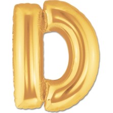 D Harf Folyo Balon Altın Renk  40 Inç