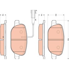 Trw GDB1851 - Fren Balatası Arka Alfa Romeo Giulietta 10 Fişli