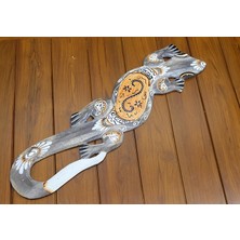 Ahşap Duvara Asmali Kertenkele Figürü Galileo-21