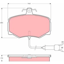 Trw GDB461 - x Ön Balata Jaguar Xj 40 Soverıng 2.9 86-90 3.5 3.6 5.3 85-92