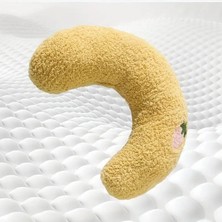 Sevimli Sarı Peluş Yastık Yatak, Rahat ve Yumuşak Evcil Hayvanlar Için