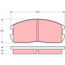 Trw GDB365 - Ön Balata Mıtsubıshı Lancer 83-92 Colt 82-92