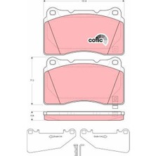 Trw GDB3349 - Ön Balata Astra J 12 Insıgnıa 08 Lancer Vı 2.0 Evo Vııı 98 08 Saab 9.5 10 Impreza 2.5 05