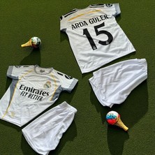 Real Madrid Arda Güler 25/26 Sezon Iç Saha Beyaz  Çocuk Forma Takımı 4 Parça Forma +Şort +Çorap + Bileklik Hediye