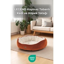 Turuncu Kiremit Yastık Yatak, Kaymaz Tabanlı, Kedi ve Köpekler Için Rahat Uyku Yatağı