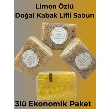 3 Adet Limon Özlü Doğal Kabak Lifli Sabun 110GR X3 Adet Avantaj