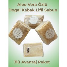 3 Adet Aleo Vera Özlü Doğal Kabak Lifli Sabun 110GR X3 Adet Avantaj