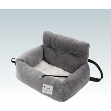 Gri Küçük Hayvanlar Için Konforlu Araba Koltuğu Yatağı, Yastık Tasarımı