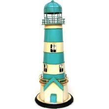Dekoratif Metal Deniz Feneri Kumbara Vintage Biblo Hediyelik