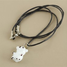 Zengezur Kutup Ayısı Cam Kolye-Beyaz