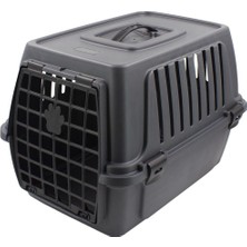 Gri Kedi ve Köpek Taşıma Çantası 47.5X37.5X33 Cm, Kolay Taşıma ve Konfor Sağlar.