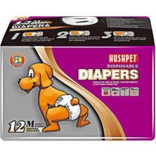 Çok Renkli Köpek Alt Tuvalet Bezi 12'li 7-16 Kg, Taşımaya Uygun, Evcil Hayvan Ürünleri