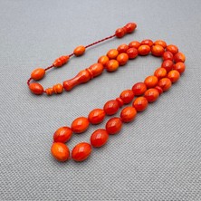 Usta Işçilikli Yoğun Hareli Sıkma Kehribar Tespih