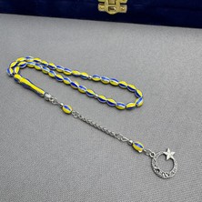 Mineli Sarı Lacivert Taraftar Tespih