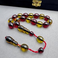 Enes Abdo Usta Işçilikli Sarı Kırmızı Efe Maskot Tespih