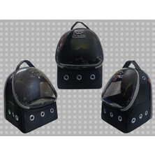 Siyah Evcil Hayvan Taşıma Çantası, Rahat ve Şık Sırt Çantası