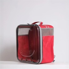 Kırmızı Küçük Hayvan Taşıma Çantası, Rahat ve Şık Tasarım