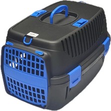 Siyah Evcil Hayvan Taşıma Çantası, Hafif ve Dayanıklı Plastik Tasarım