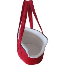 Kırmızı El Omuz Taşıma Çantası, Evcil Hayvanlar Için Seyahat ve Günlük Kullanım
