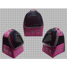 Pembe Evcil Hayvan Taşıma Çantası - Rahat ve Şık Sırt Çantası