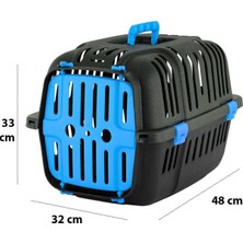 Lacivert Plastik Taşımalık, Kolay Taşıma ve Konforlu Seyahat Için Ideal.