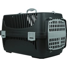 Siyah-Gri Evcil Hayvan Taşıma Çantası, Rahat ve Güvenli Seyahat Için Tasarlandı