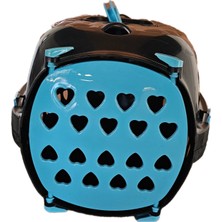 Küçük Siyah Plastik Kedi ve Köpek Taşıma Çantası 48X32X31