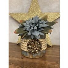 Bohem Tarzı Halatlı Saksı Vazo - Balkon Bahçe Için Dekoratif Çözüm