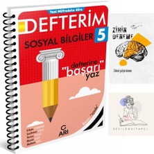 Arı Yayıncılık 5.sınıf Sosyal Konu Anlatım DEFTER+ZİHİNDENEME-KD428